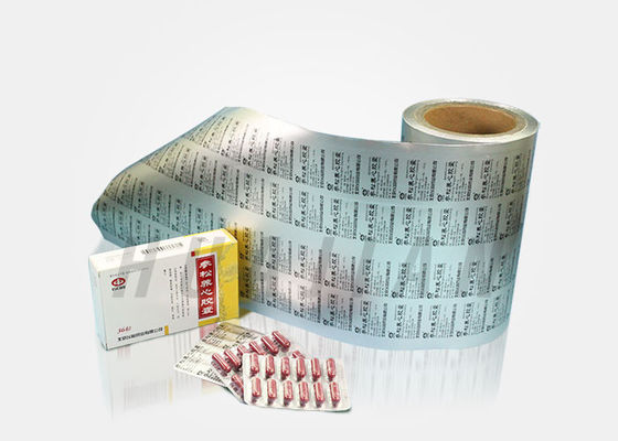 Bubble Packaging Aluminium Blister Foil With Primer Lacquer