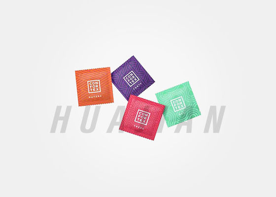 Easy Tear Plastic Condom Packaging Foil Laminated Film