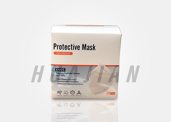 GB2626 Protective White 3D Folding 5 Ply KN95 Face Mask
