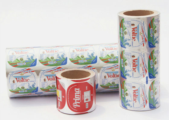 Easy Peel Alu Foil Food Labeling Stickers For Coffee Milk Capsules