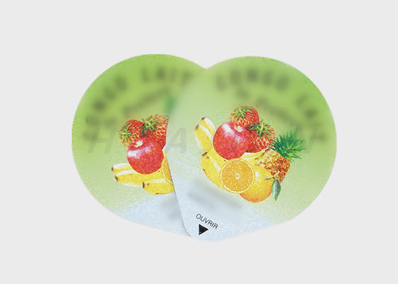 PET AL HSL Seal Yogurt Poly Laminated Aluminium Lidding Foil